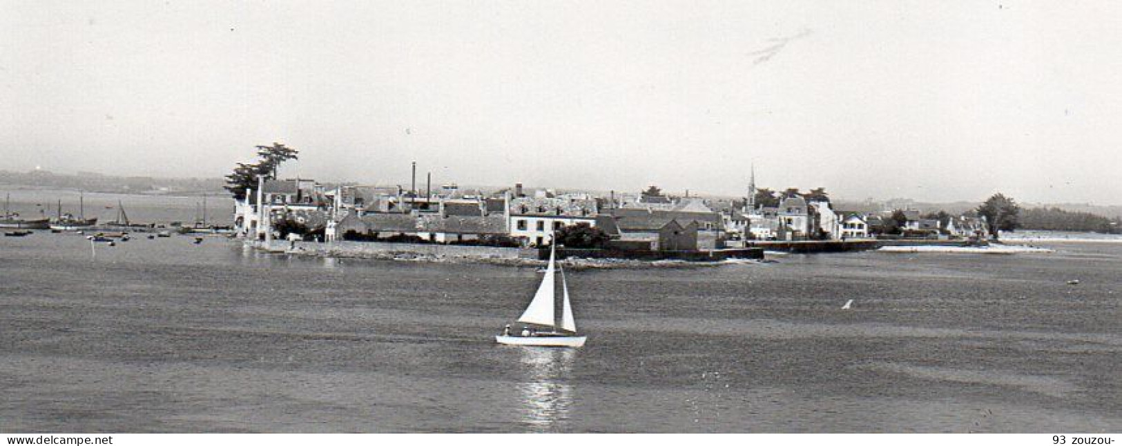 29 .LOCTUDY - L'ILE TUDY. Prise De Loctudy. 1973. Carte Photo Impeccable. - Loctudy