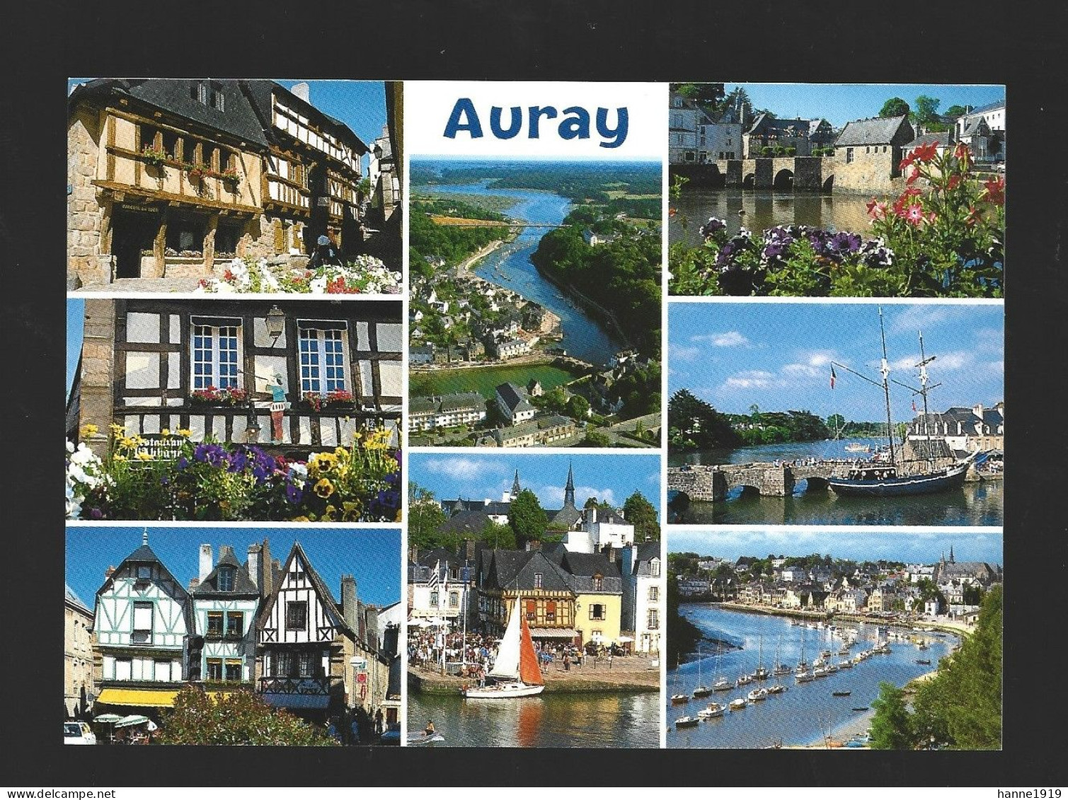 Auray Les Vieilles Maisons Et Le Port De Saint Goustan Photo Carte Morbihan France Htje - Auray