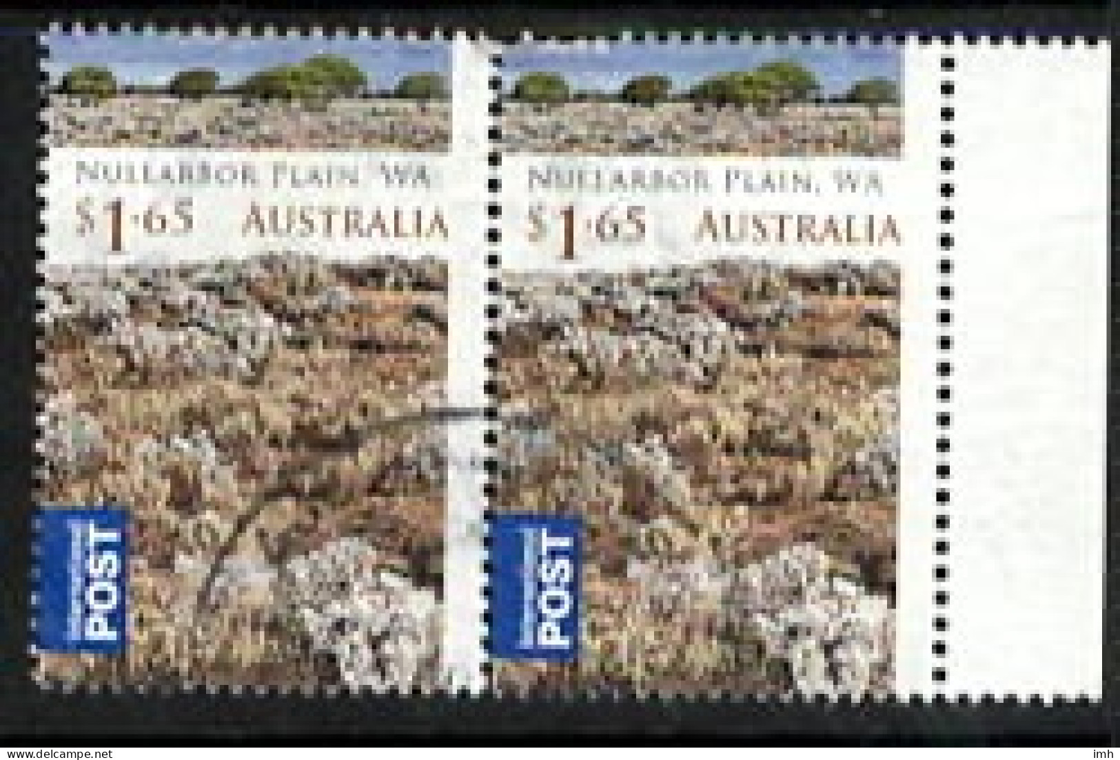 2012  Australia  Wilderness.  Nullarbor $1.65 Value, Pair.   Fine Used. - Gebruikt