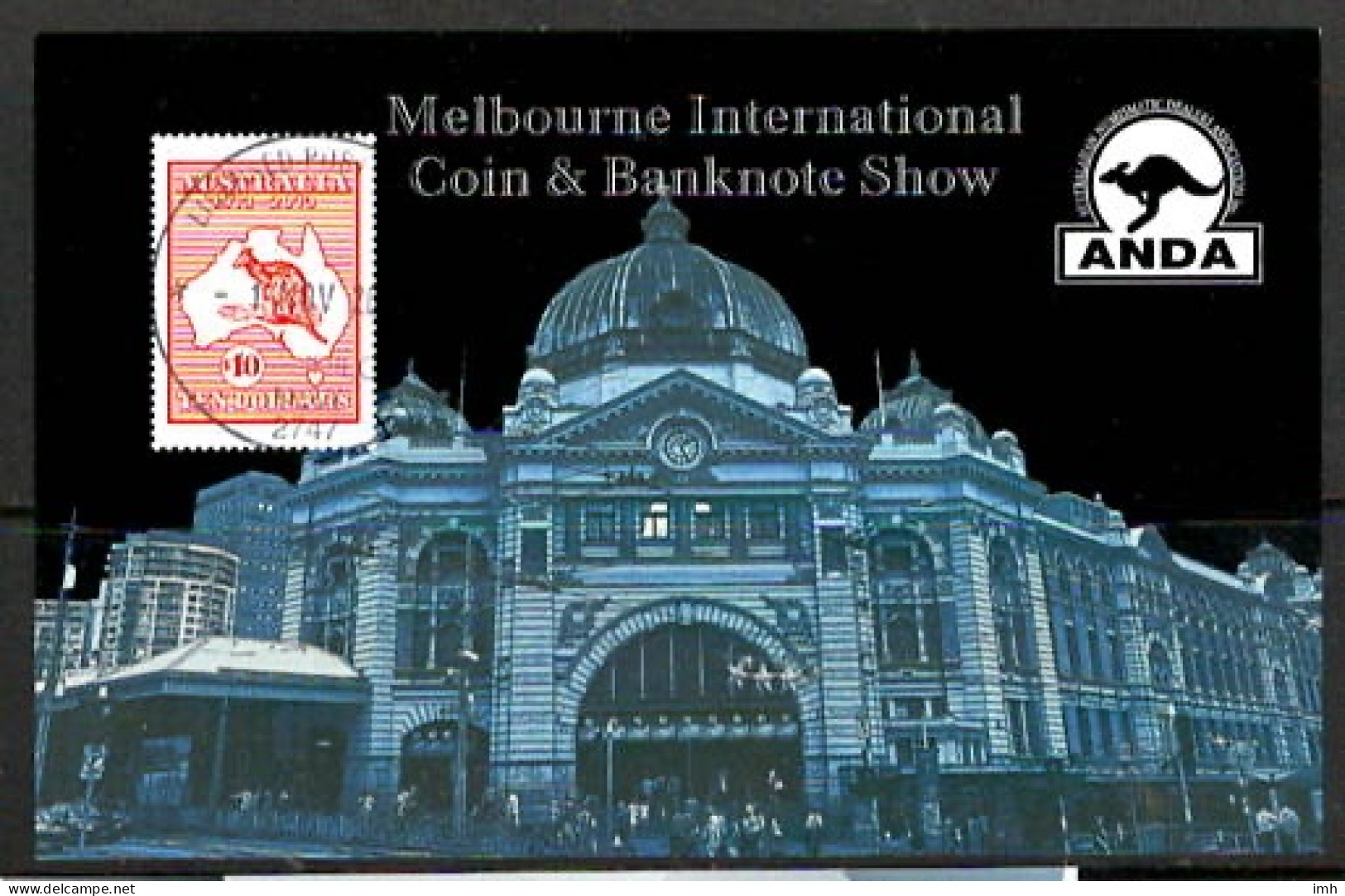 2013  Australia.  Melbourne ANDA Coin And Bank Note Show Miniature Sheet M/S.   Fine Used. - Hojas Bloque