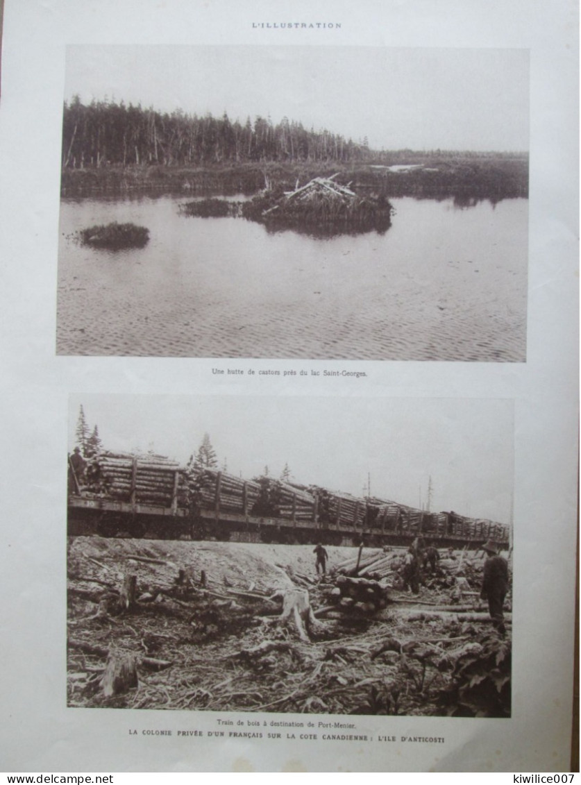 1924 L Ile De ANTICOSTI  Chocolat MENIER   LE ROYAUME D ANTICOSTI   Notiskuan ; Natigostec Canada Île De L'Assomption - Non Classificati