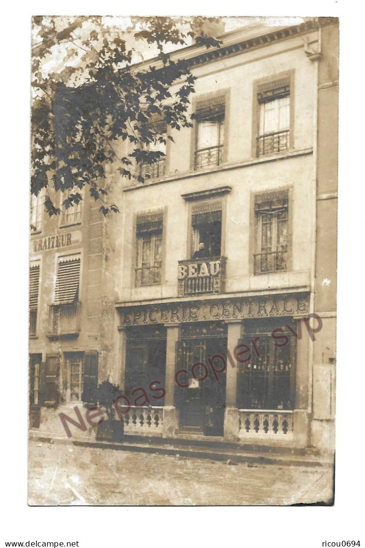 Carte Photo - Rochefort Sur Mer 17 - Epicerie Centrale BEAU Victor - Rarissime - Rochefort