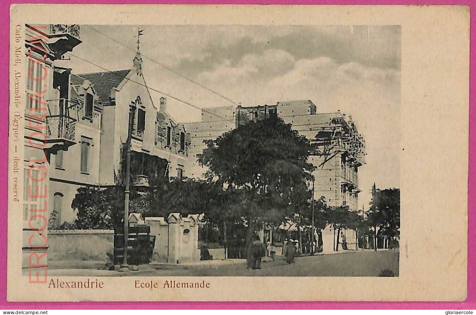 Ag2885 - EGYPT - VINTAGE POSTCARD - Alexandria - Ecole Allemande - Alexandrie