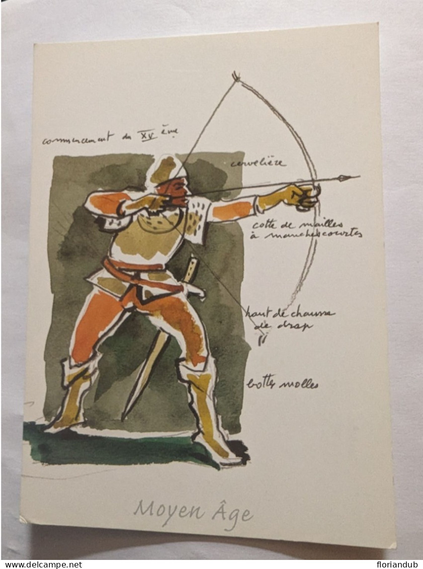 CP - Moyen âge La Tenue De L'archer Au XVe Siècle Jacques Guibillon - History