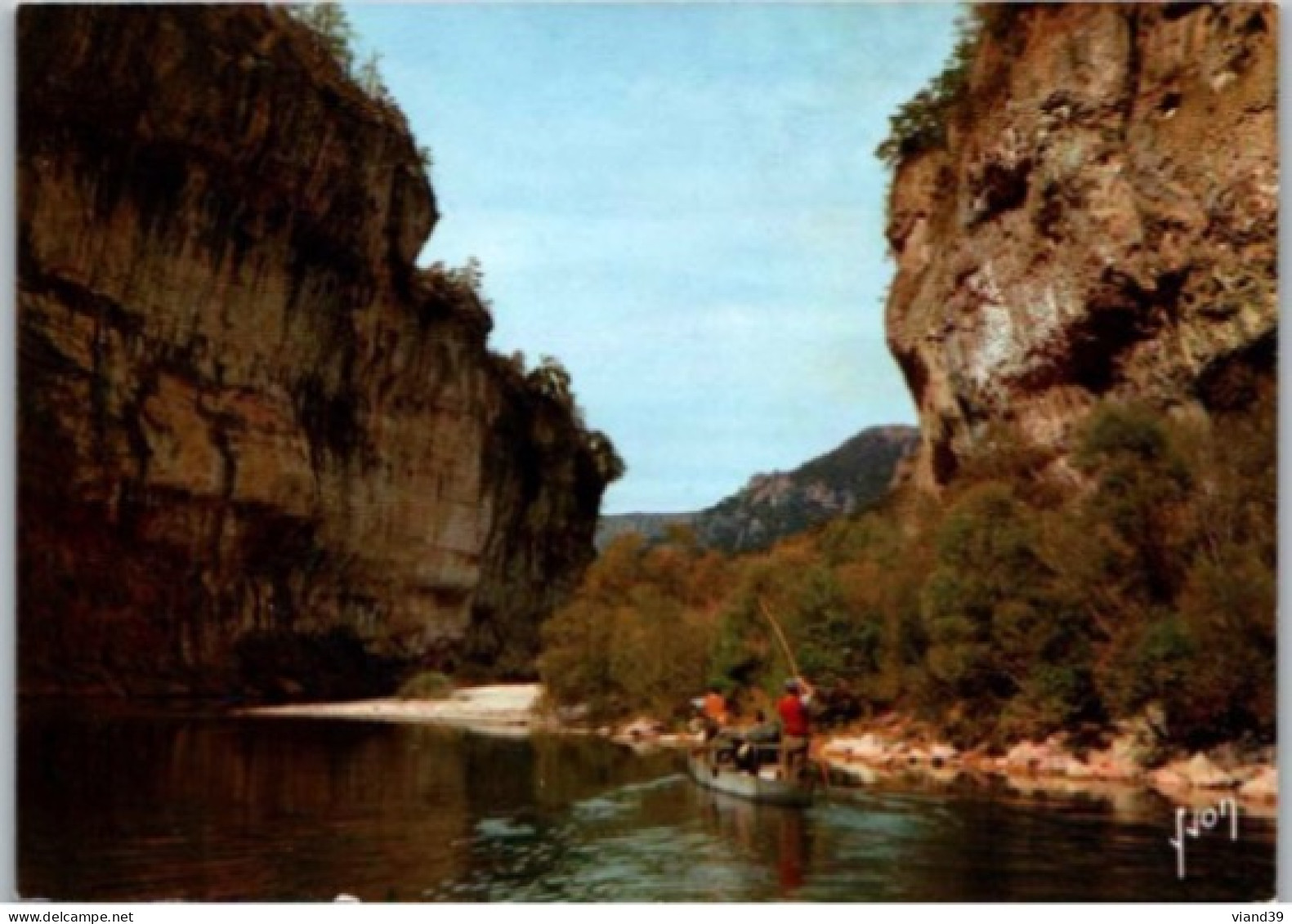 GORGES Du TARN. -  Promenade En Barque Au Lieu-dit " Les Détraoits".   -  Non Circulée. - Gorges Du Tarn