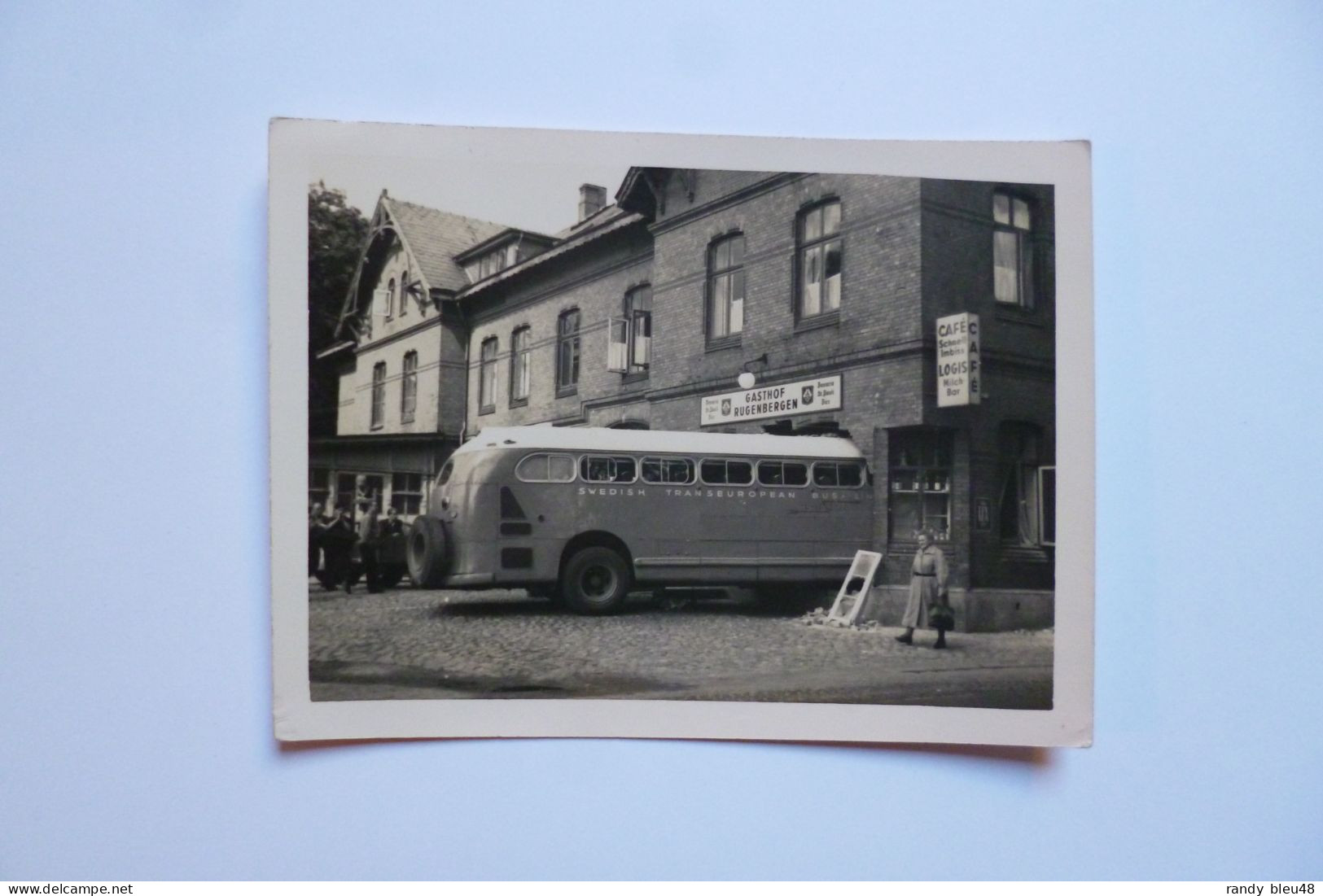 Photographie  SWEDISH TRANSEUROPEAN  BUS  -  Accident Spectaculaire  -  DUEDE  -  SWEDEN - Buses & Coaches
