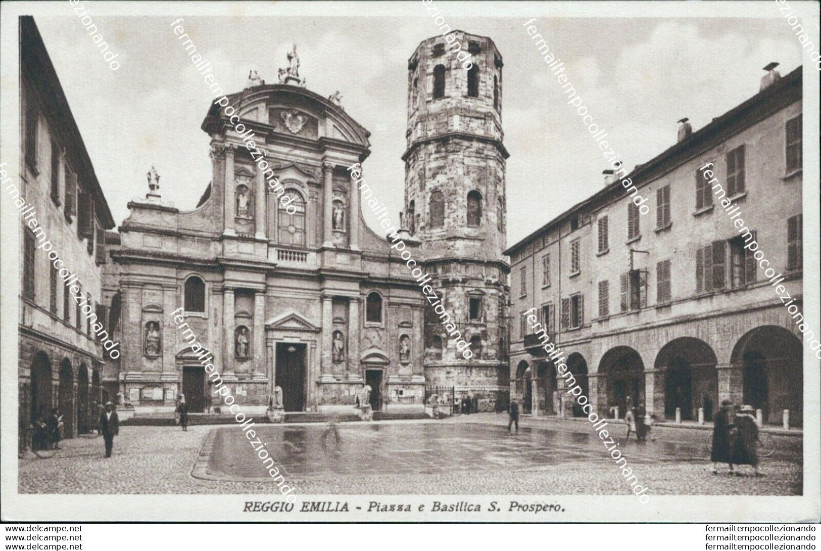 Bb432 Cartolina Reggio Emilia Citta' Piazza E Basilica S.prospero Emilia Romagna - Reggio Emilia