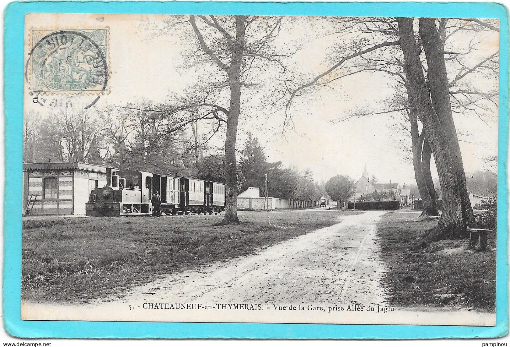 28 - CHATEAUNEUF EN THYMERAIS - Vue De La Gare Prise Allée Du Jaglu - Train - Châteauneuf