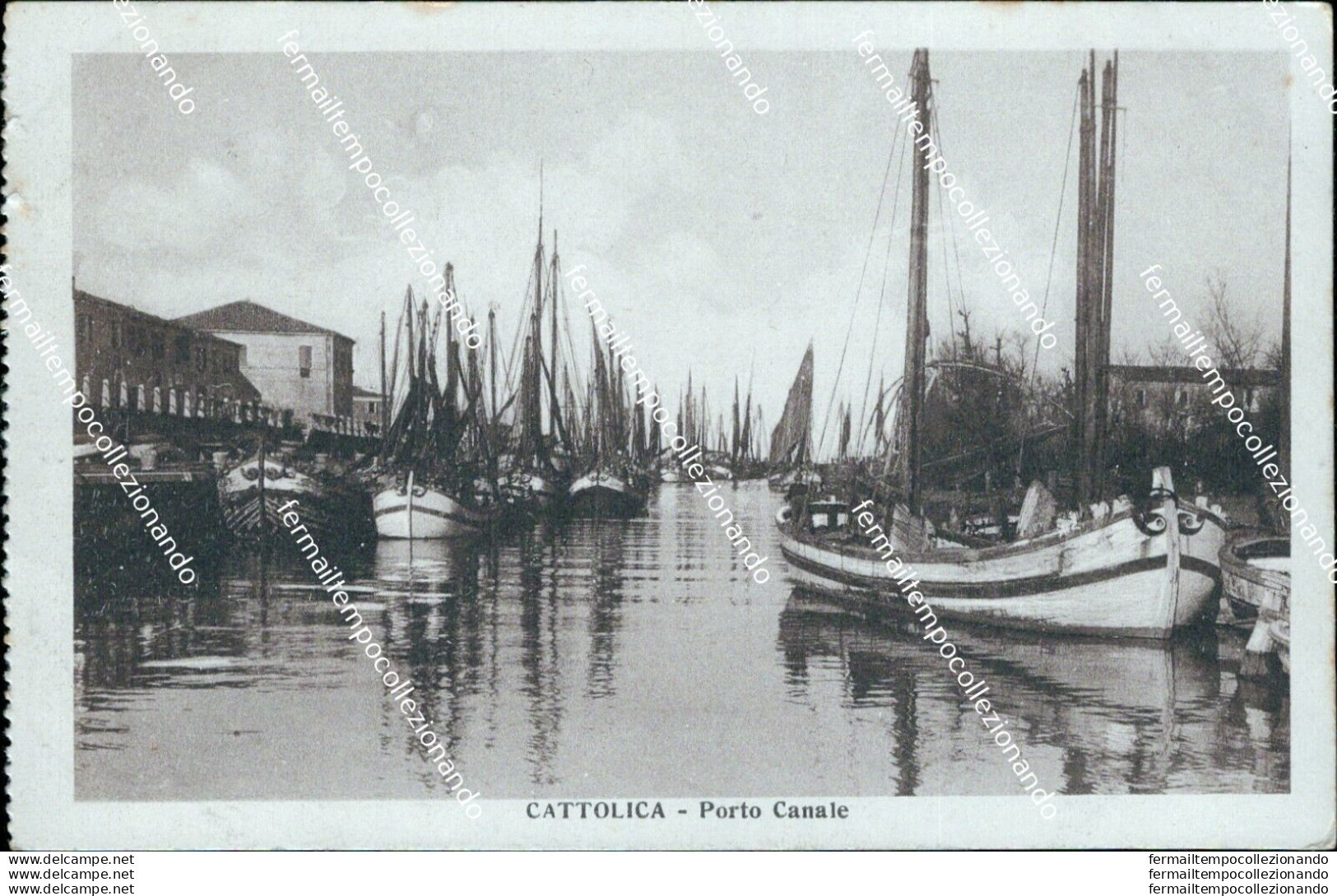 Ba114 Cartolina Cattolica Porto Canale Rimini Emilia Romagna - Rimini