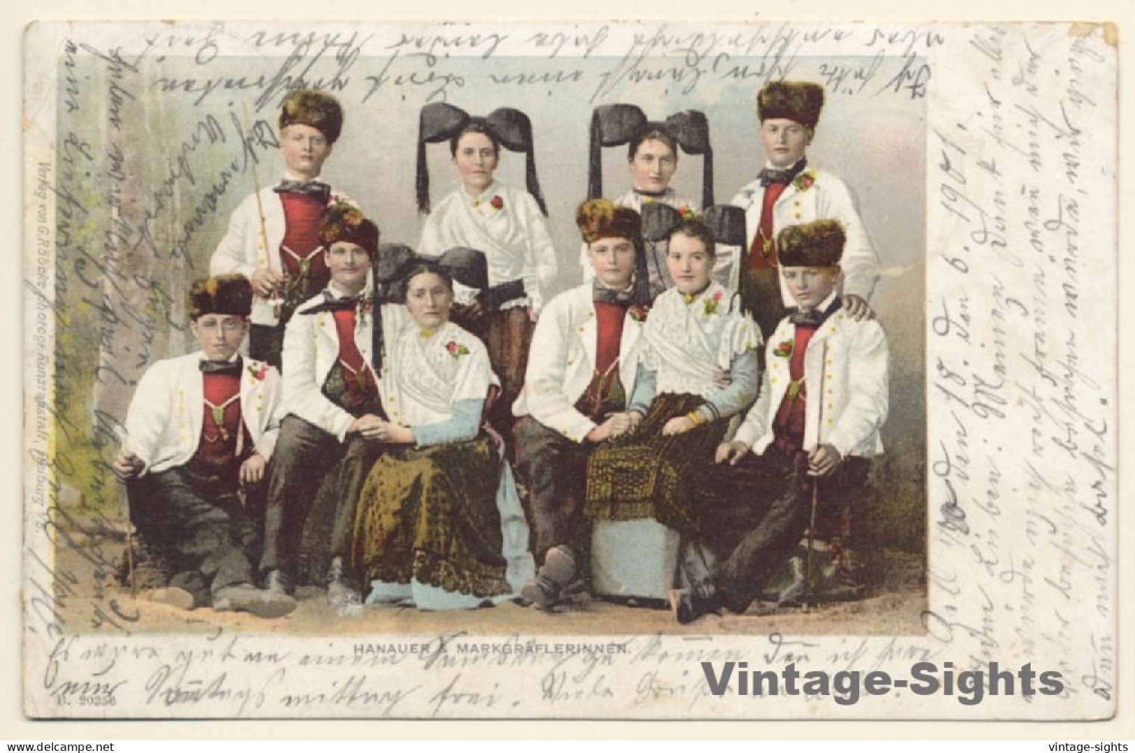 Schwarzwald: Hanauer Markgräflerinnen / Tracht (Vintage PC 1901) - Costumes