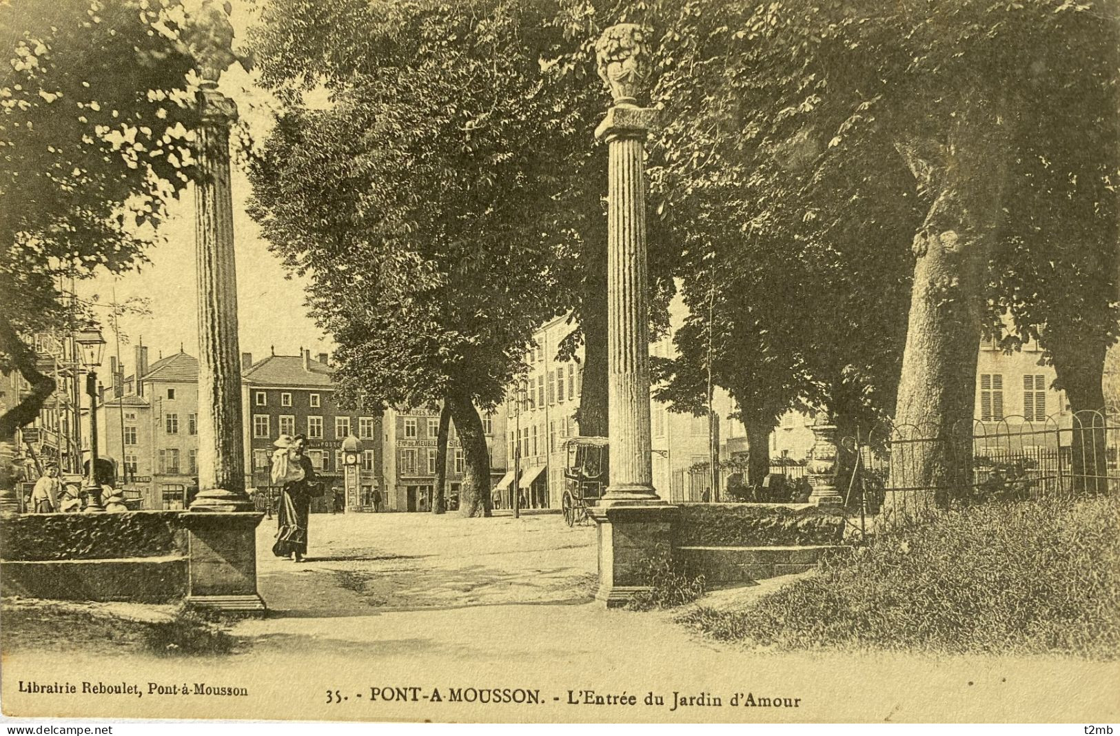 CPA PONT A MOUSSON (Meurthe Et Moselle) - L'Entrée Du Jardin D'Amour (n°35) - Pont A Mousson