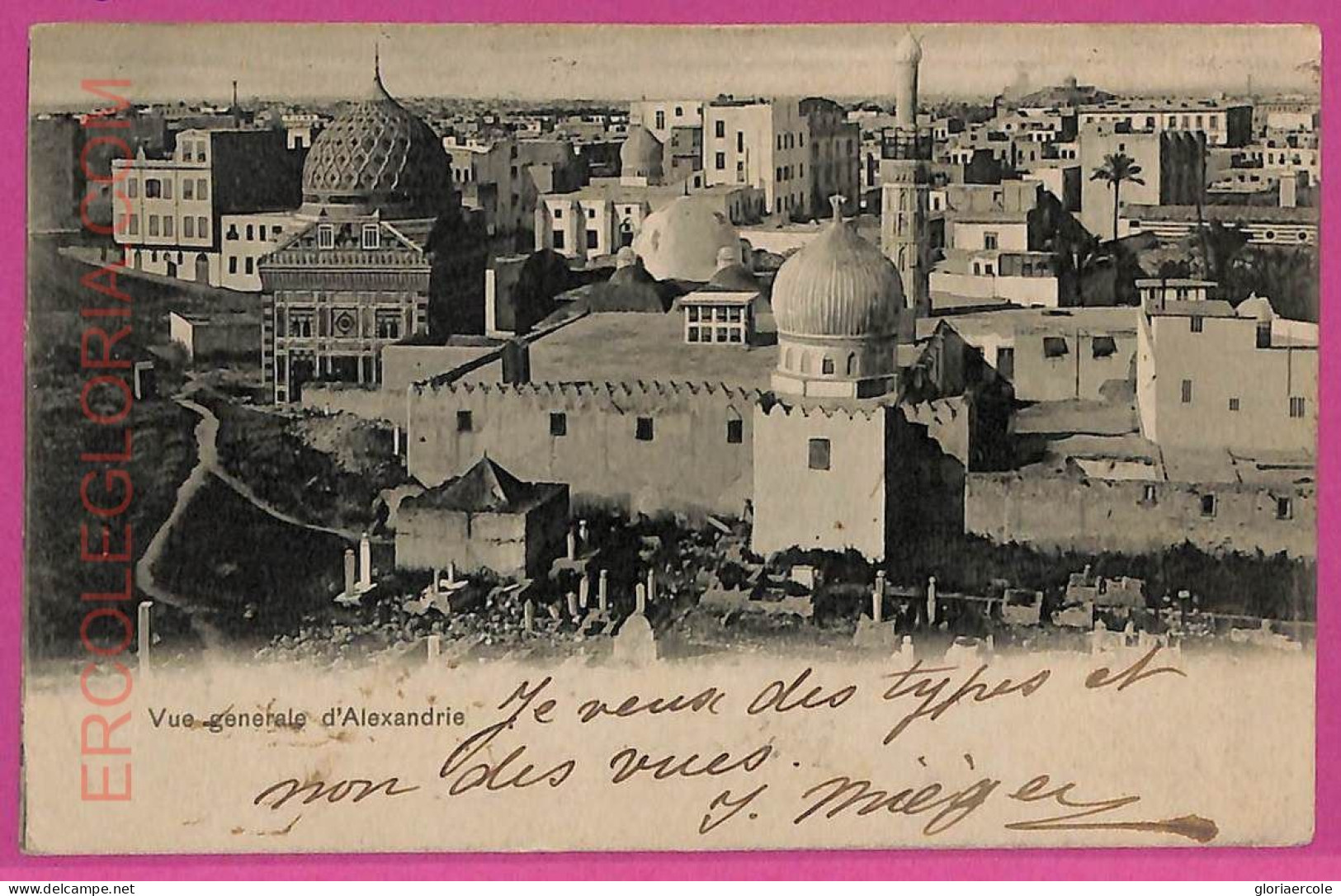 Ag2893 - EGYPT - VINTAGE POSTCARD - Alexandrie - 1902 - Alexandrie