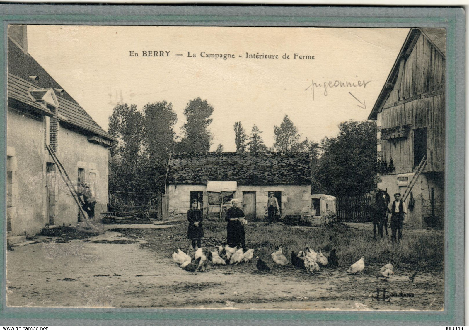 CPA (18) En BERRY - Thème: Basse-cour, Colombier, Colombophilie, Ferme, Pigeonnier - 1910 - Other & Unclassified