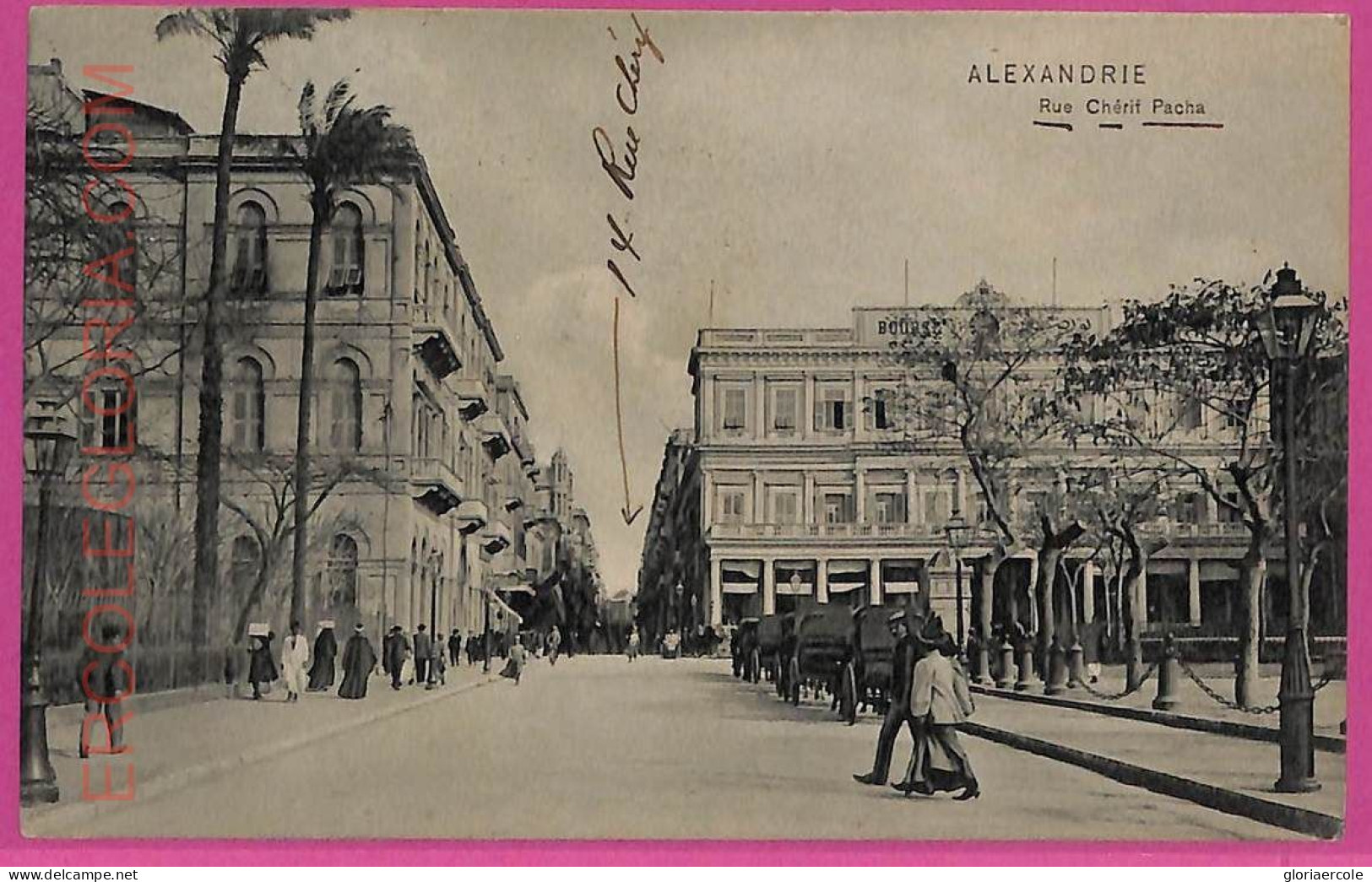 Ag2894 - EGYPT - VINTAGE POSTCARD - Alexandrie - 1908 - Alexandrië