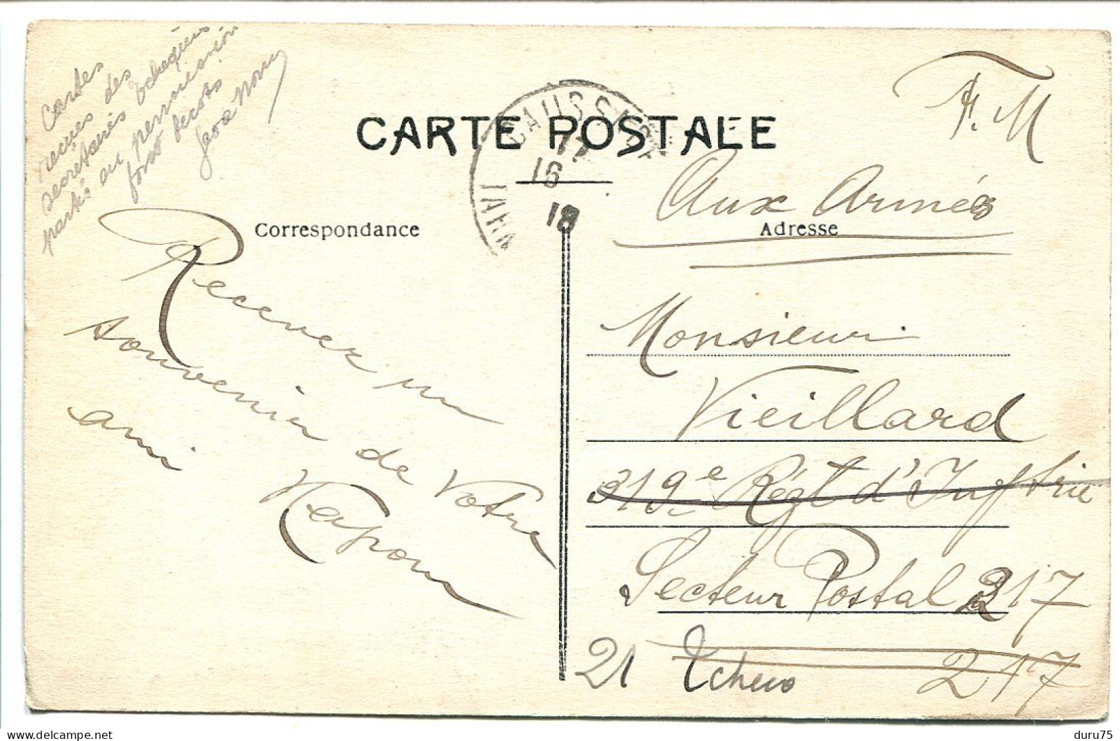 CPA Voyagé 1918 * CAUSSADE La GARE ( Intérieur Quai Animé ) - Caussade