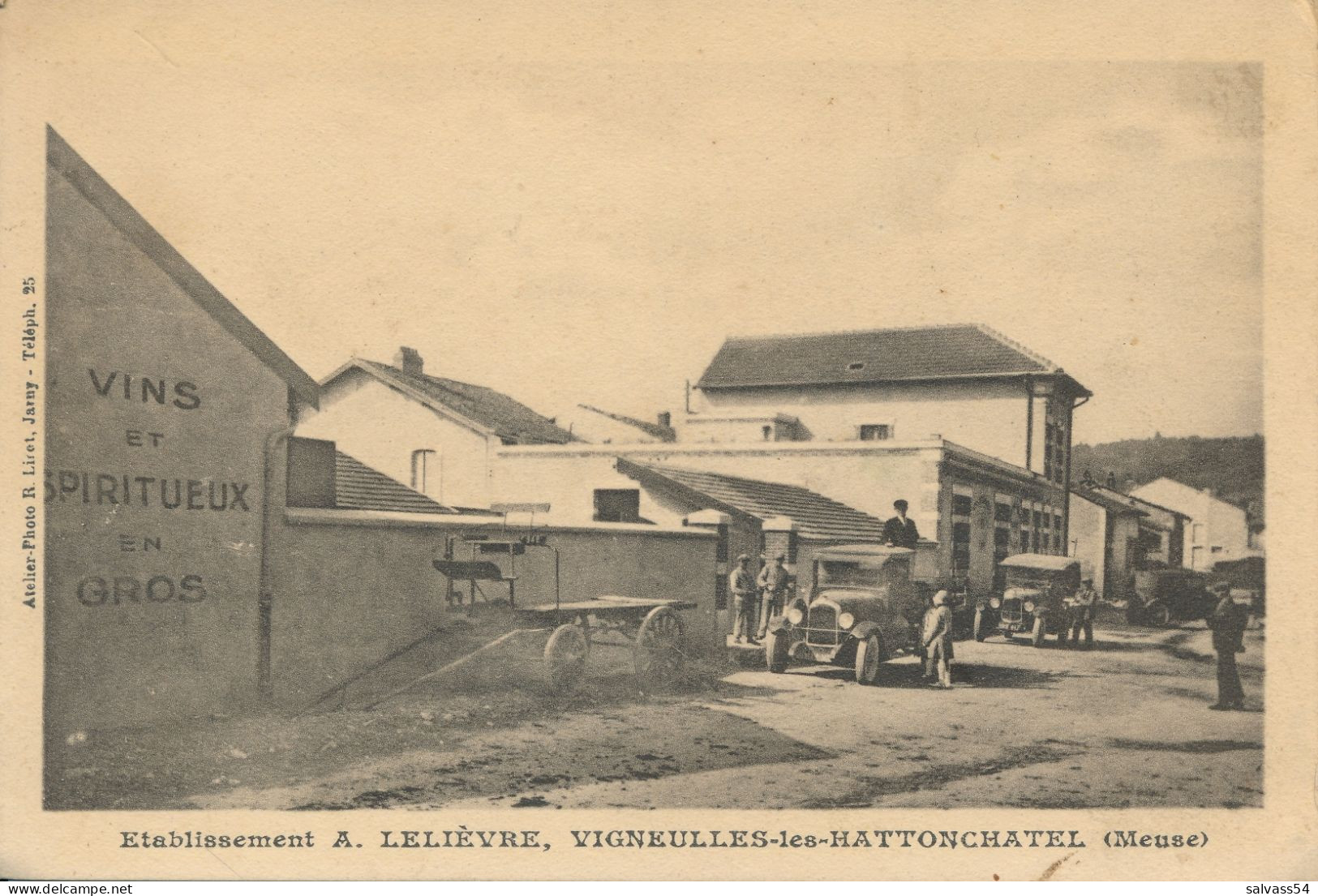 55) VIGNEULLES-LES-HATTONCHATEL : Etablissement A. Lelièvre (animée !) - Vigneulles Les Hattonchatel