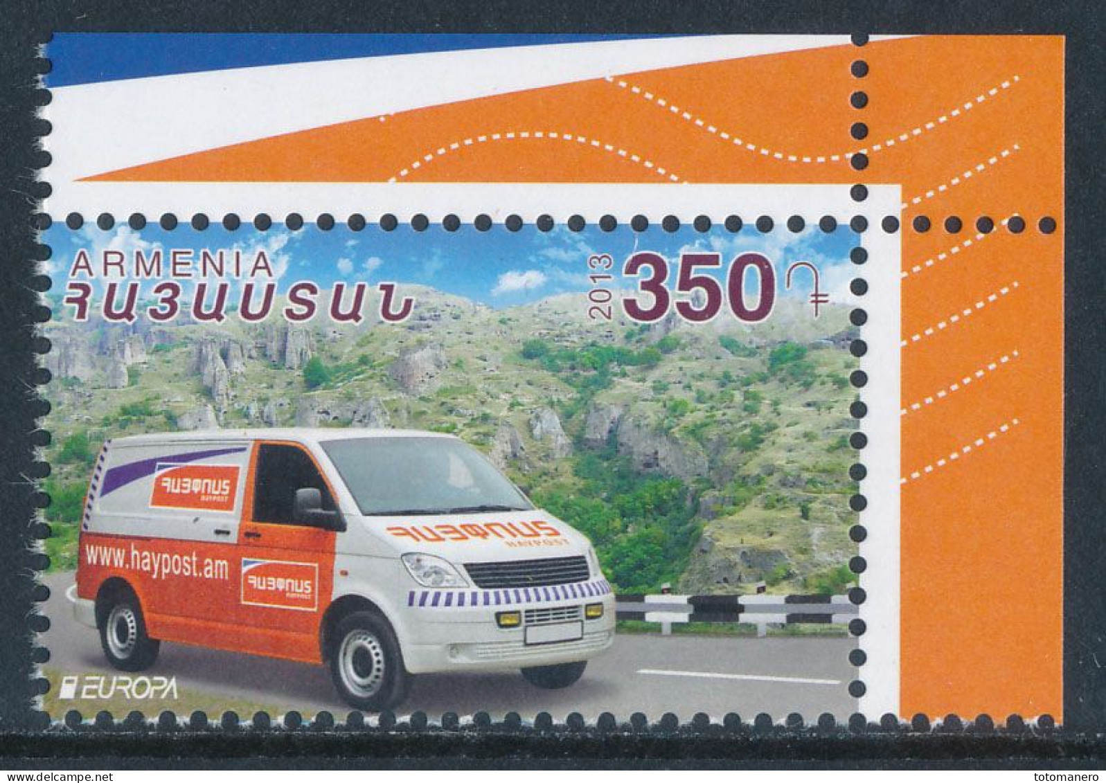 ARMENIA/Armenien EUROPA 2013 "Postal Vehicles" 1v** - 2013