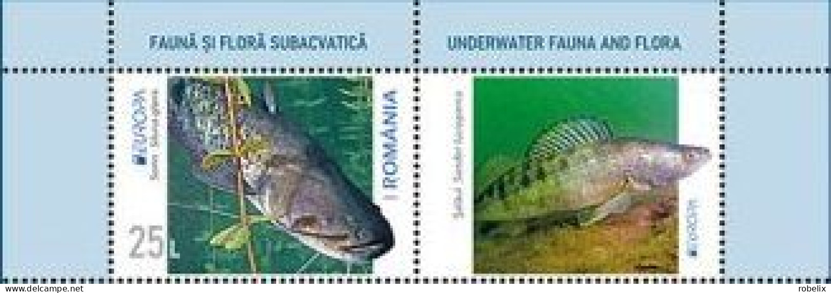 ROMANIA 2024 - Europa CEPT - Underwater Fauna & Flora  Set Of 2 Stamps With Labels MNH** - 2024