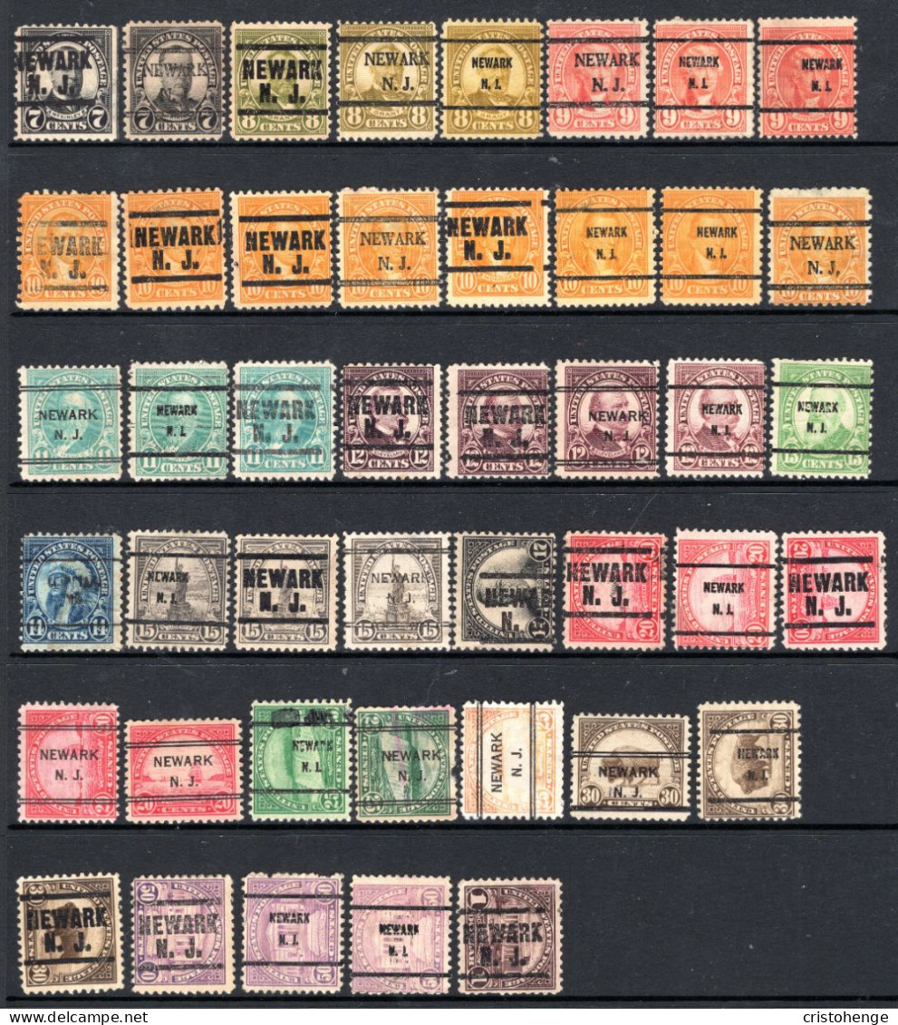 USA Precancel - New Jersey - Newark - Small Collection - Préoblitérés