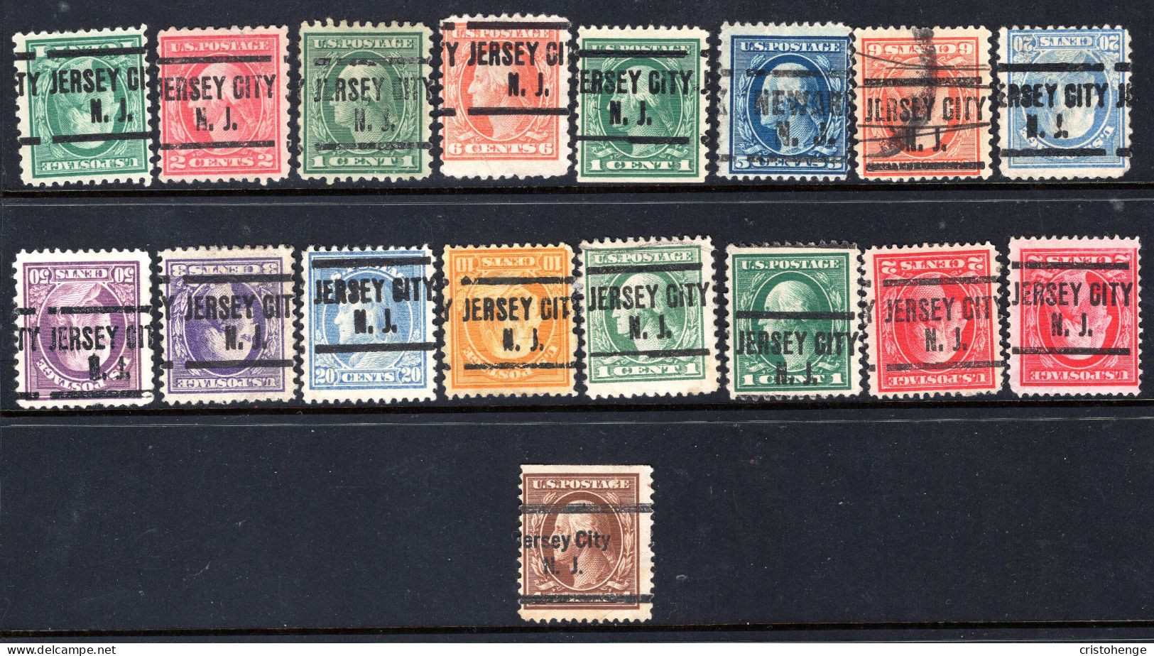 USA Precancel - New Jersey - Jersey City - Small Collection - Precancels