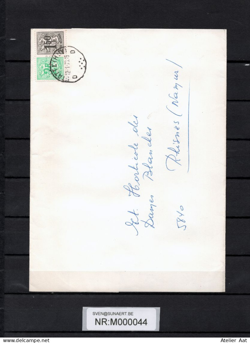 Brief: OBC 1671+1518 - Puntstempel Statte (Huy) - 1970-1980 Elström