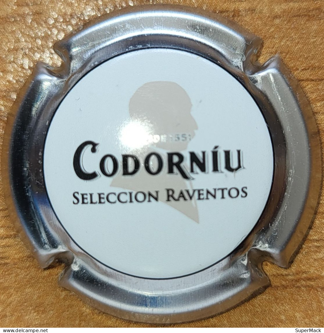 Capsule Cava D'Espagne CODORNIU Série Seleccion Raventos, Blanc & Argent Nr 21 - Placas De Cava