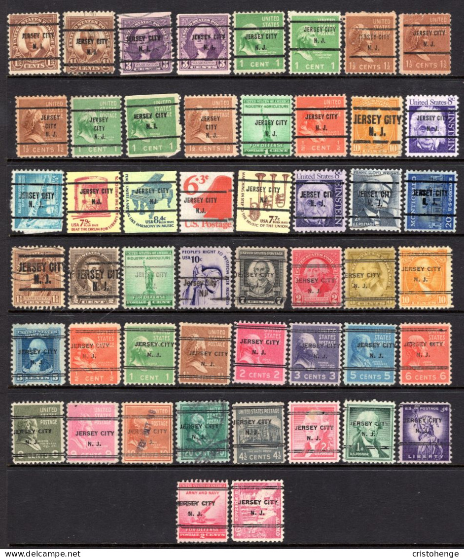 USA Precancel - New Jersey - Jersey City - Small Collection - Precancels