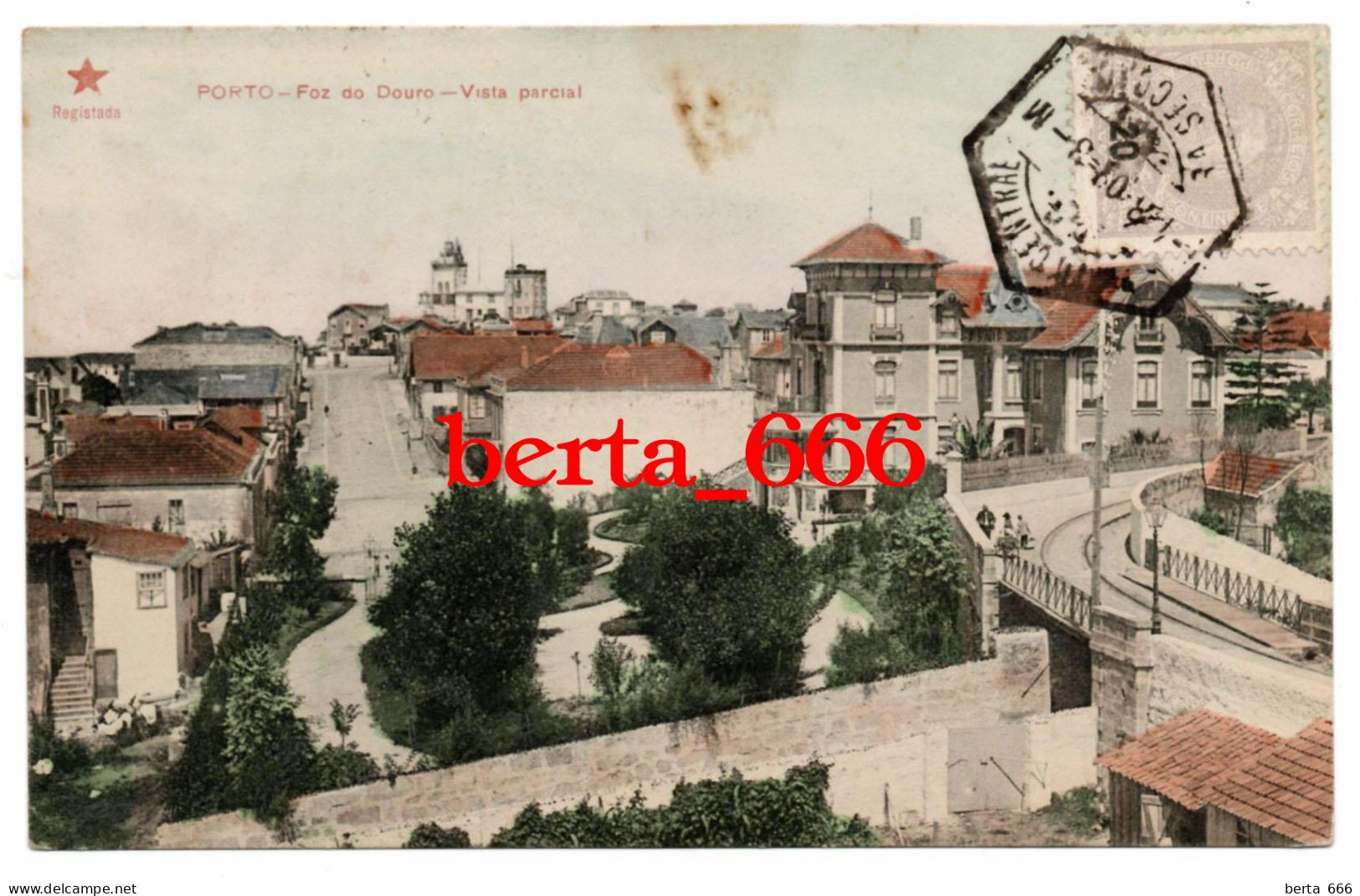 Porto * Foz Do Douro * Vista Parcial * Nº 22 Edição Estrela Vermelha * Circulado 1908 - Porto