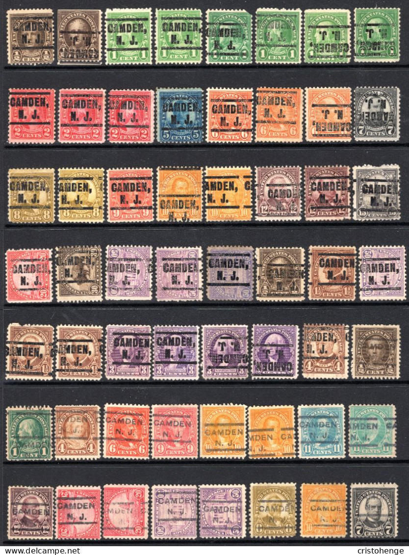 USA Precancel - New Jersey - Camden - Small Collection - Precancels