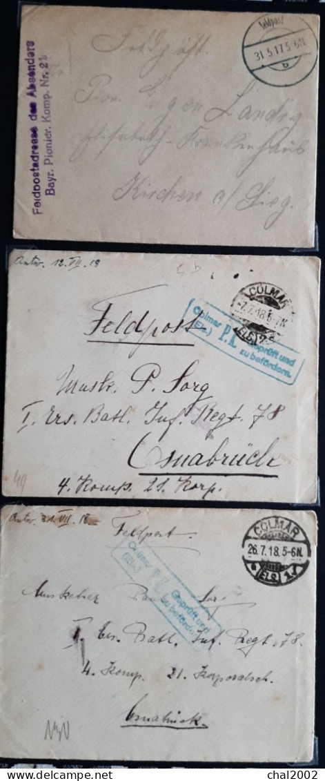 Feldpoftkarte  1915 1917 1918 - Lettres & Documents