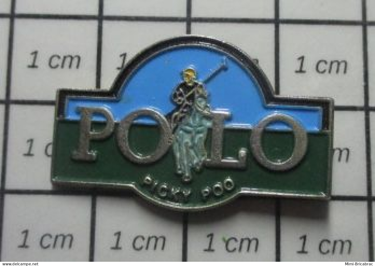 512D Pin's Pins / Beau Et Rare / SPORTS / POLO CHEVAL CAVALIER PICKY POO - Andere & Zonder Classificatie