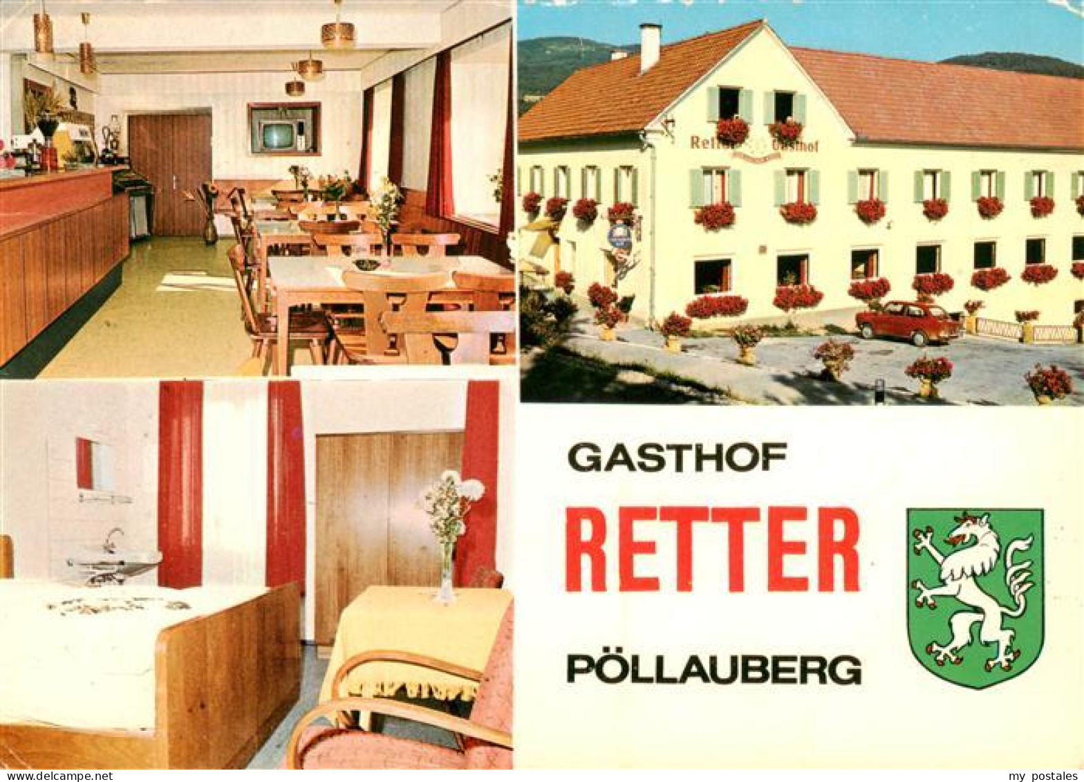 73888212 Poellau Gasthof Pension Taxi Retter Gastraum Gaestezimmer Poellau - Autres & Non Classés