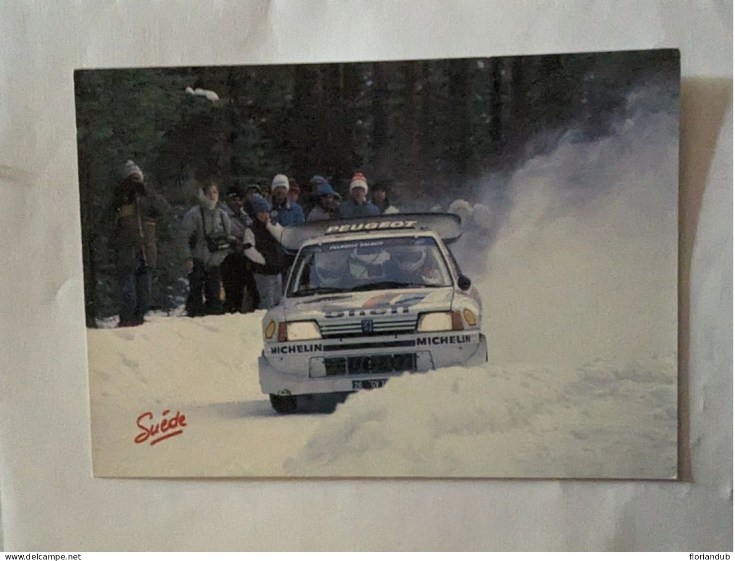 CP -  Peugeot 205 Champion Du Monde Des Rallyes 1985 1986 Suède - Rally