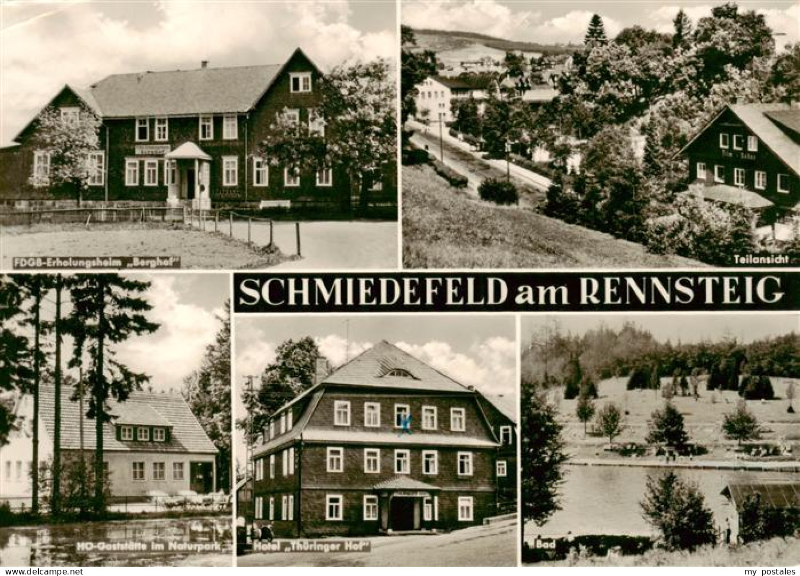 73888196 Schmiedefeld Rennsteig FDGB Erholungsheim Berghof Teilansicht HO-Gastst - Autres & Non Classés