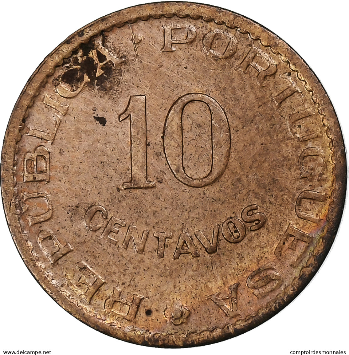 Inde Portugaise, 10 Centavos, 1958, Bronze, TTB, KM:30 - Portugal