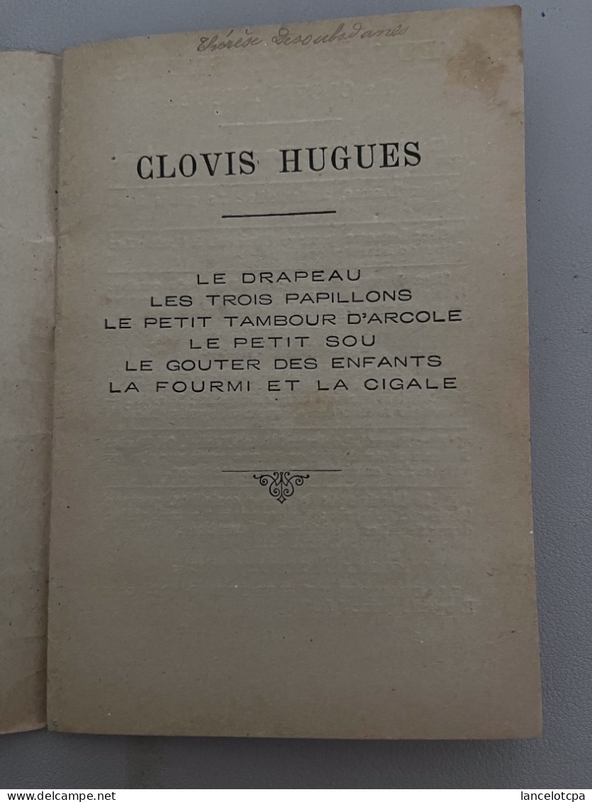 PETIT LIVRET ANCIEN / CLOVIS HUGUES - LES CLASSIQUES PRIMAIRES - 1801-1900