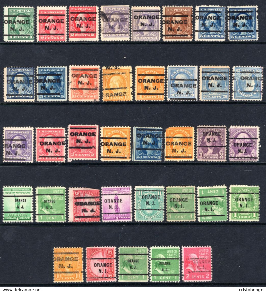 USA Precancel - New Jersey - Orange - Small Collection - Precancels