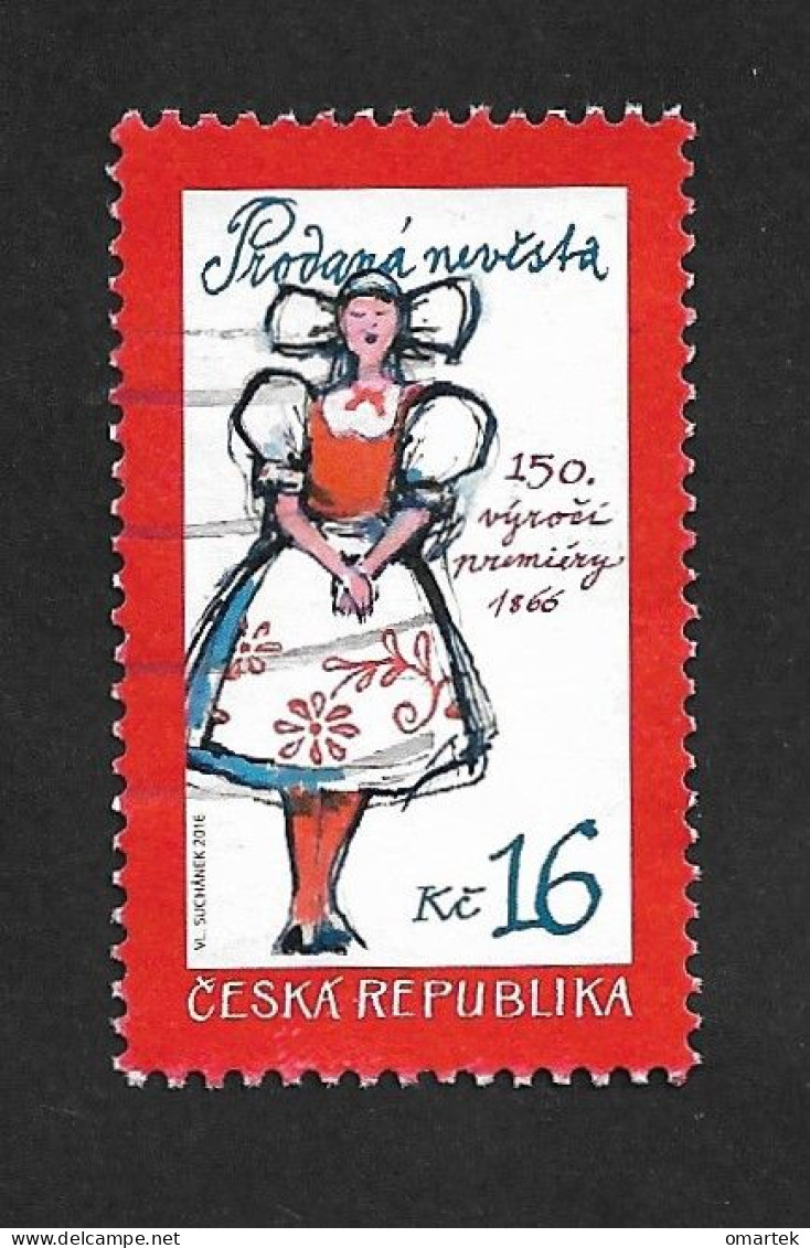 Czech Republic 2016 ⊙ Mi 885 Sc 3673 Bedřich Smetana Bartered Bride. Tschechische Republik C3 - Gebraucht