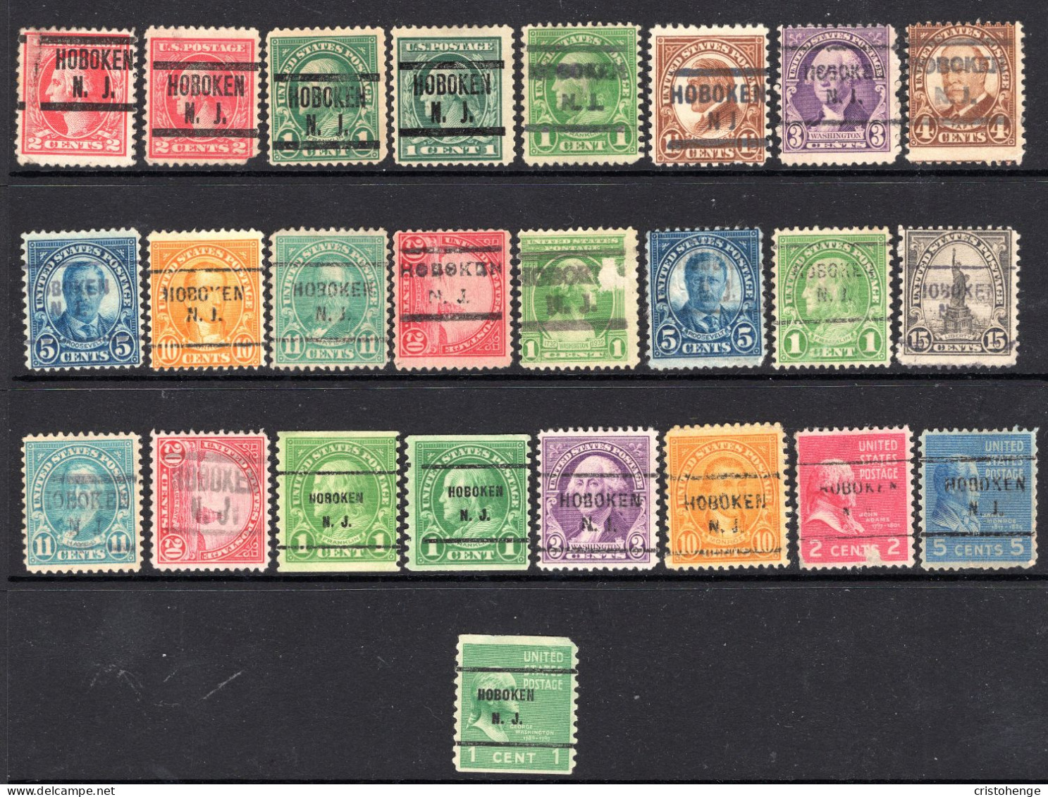 USA Precancel - New Jersey - Hoboken - Small Collection - Préoblitérés