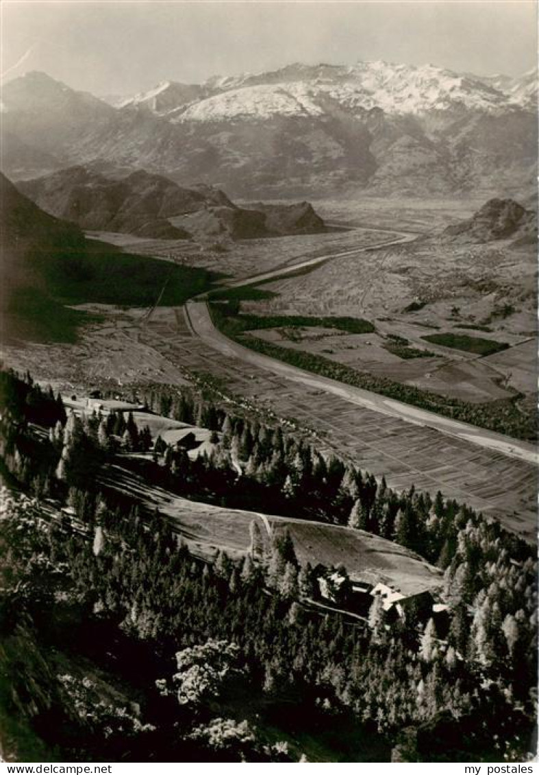 73888112 Triesenberg Liechtenstein FL Alphotel Gaflei Blick Ins Rheintal Alpenpa - Liechtenstein