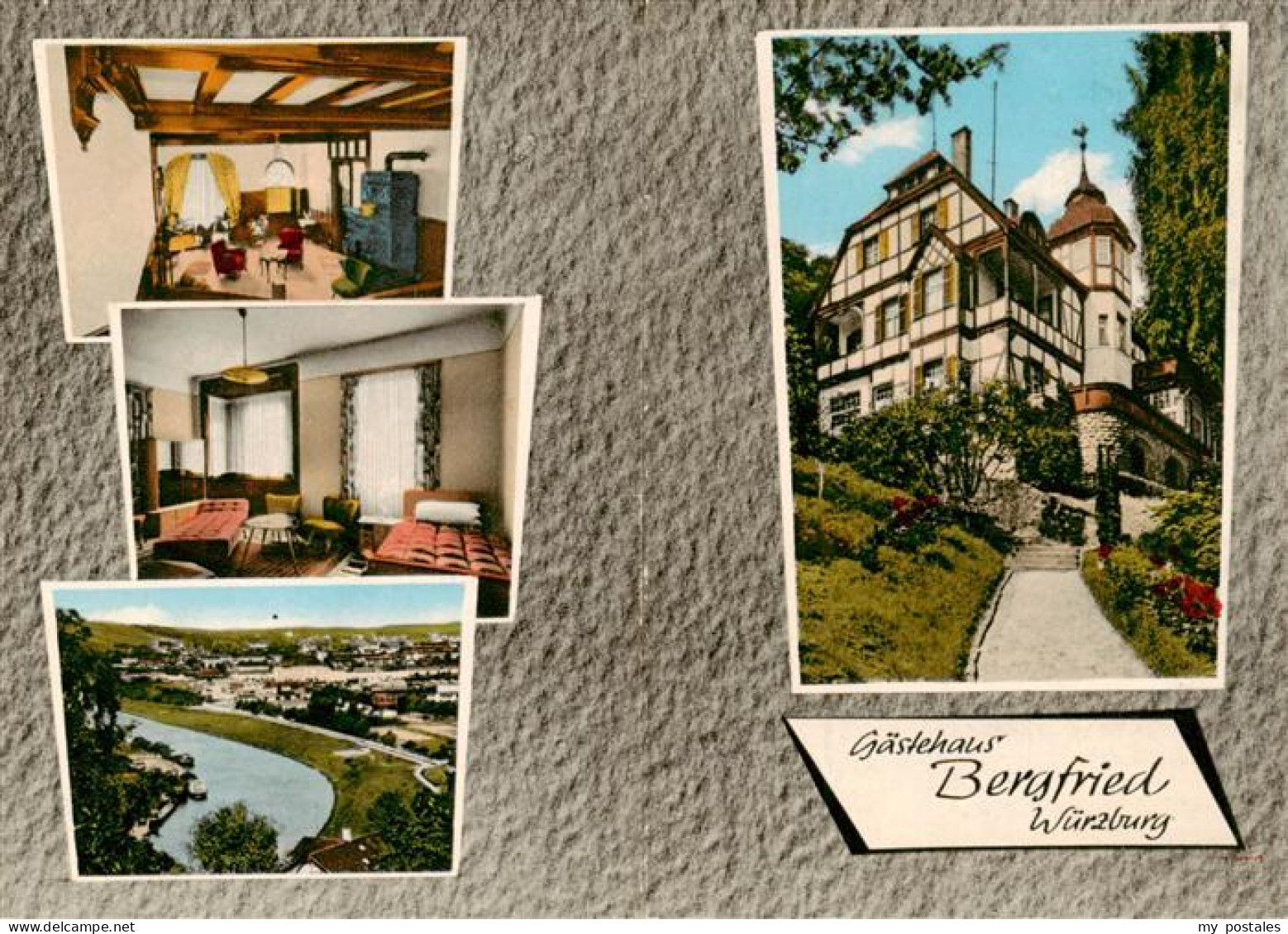 73888107 Wuerzburg Bayern Gaestehaus Bergfried Panorama Maintal  - Wuerzburg