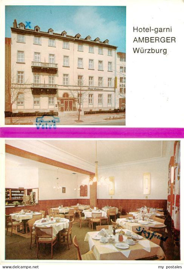 73888103 Wuerzburg Bayern Hotel Amberger Fruehstuecksraum  - Wuerzburg