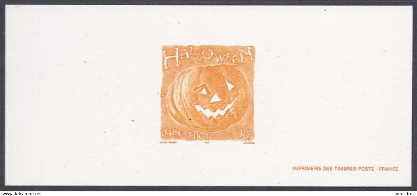 France Gravure Officielle - Halloween (4) - Documentos Del Correo