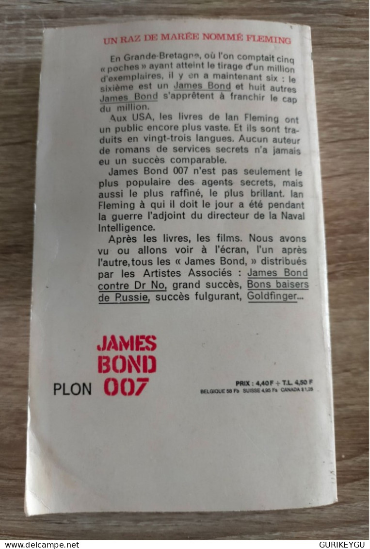 Livre Ian Fleming - James Bond 007 : Bons Baisers De Russie  Plon 1964 - Actie