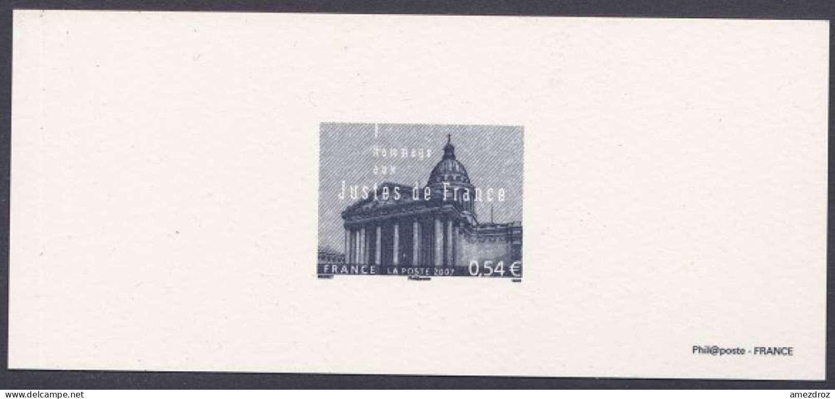 France Gravure Officielle - Hommage Aux Justes De France (4) - Documents Of Postal Services