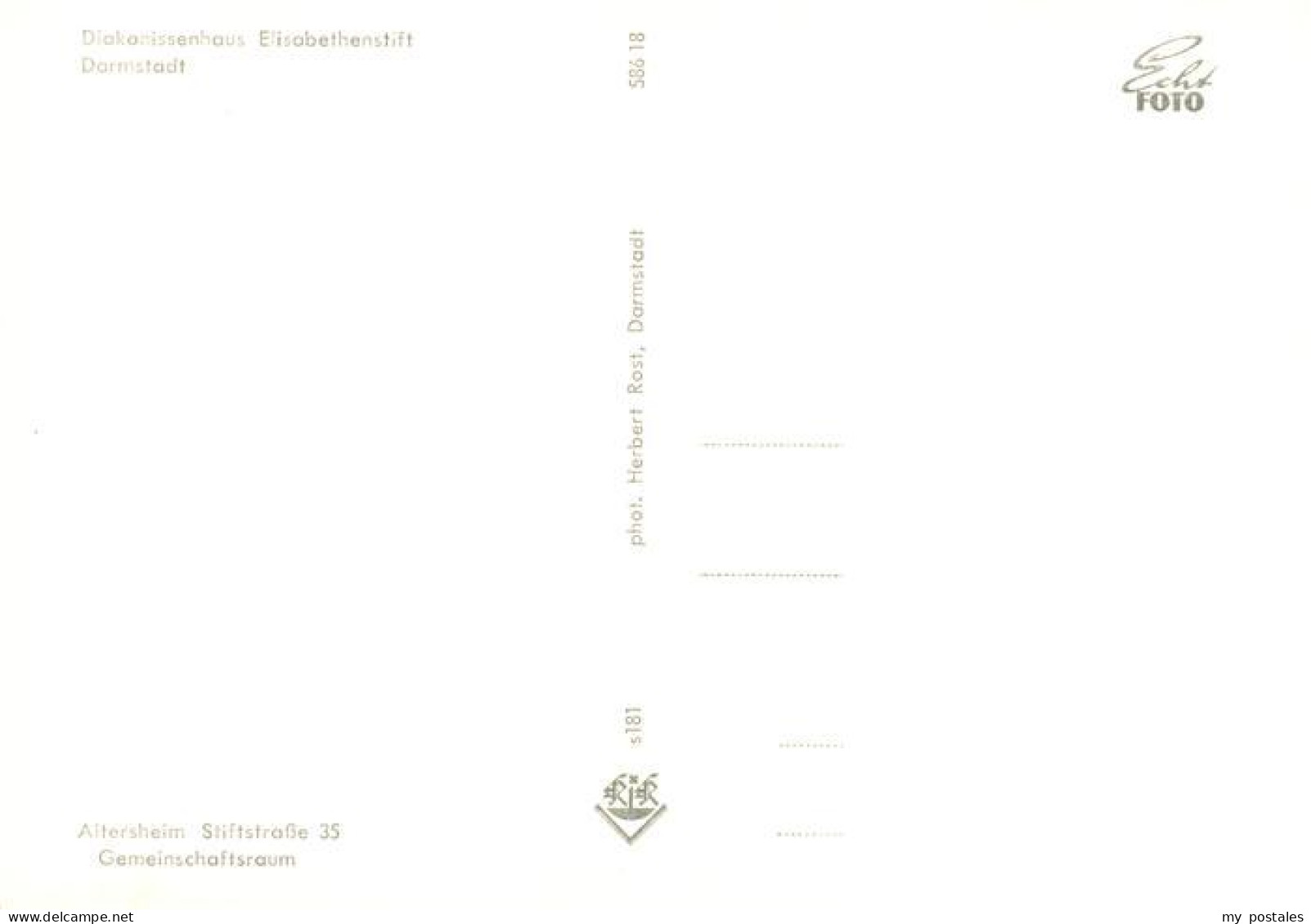 73888069 Darmstadt Diakonissenhaus Elisabethenstift Altersheim Gemeinschaftsraum - Darmstadt