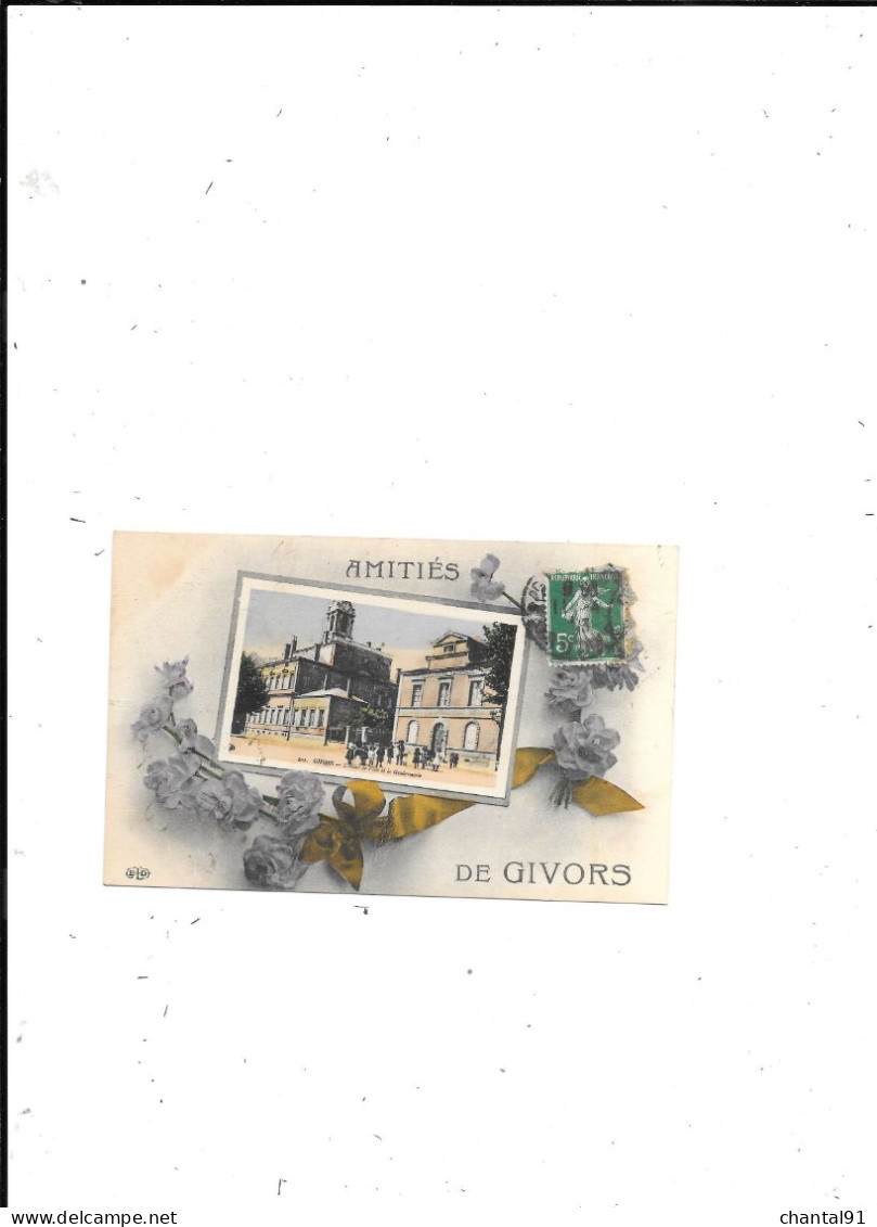 CARTE POSTALE 69 GIVORS AMITIES VOYAGEE - Givors