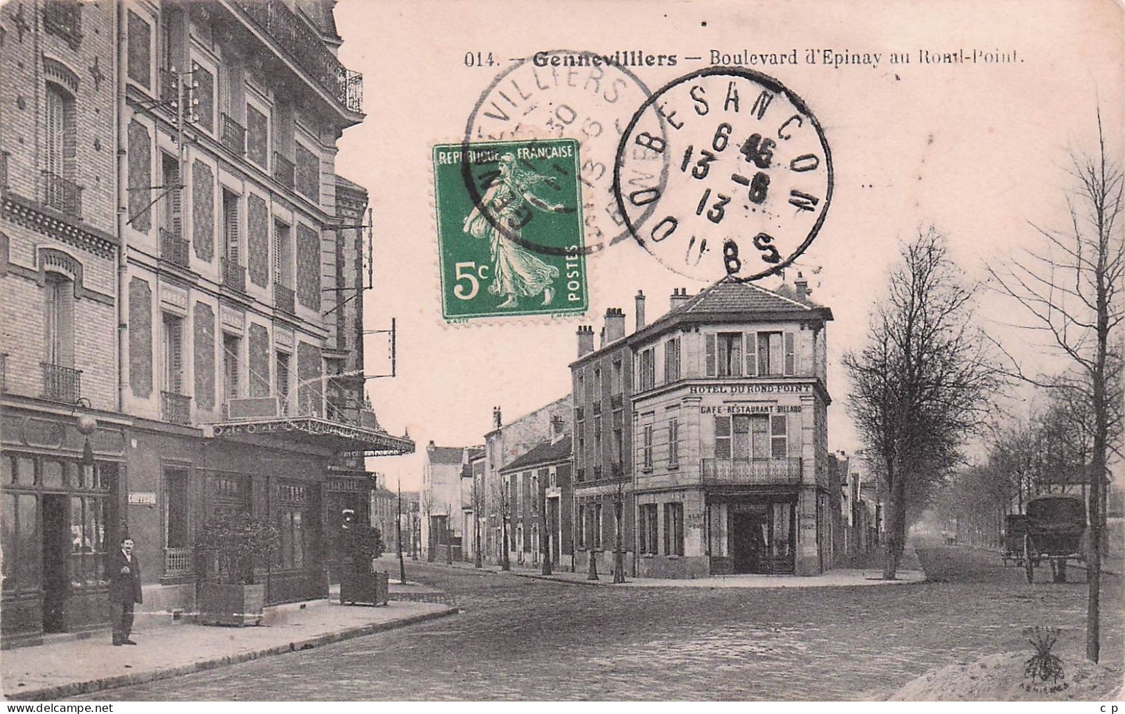 Gennevilliers - Boulevard D'Epinay Au Rond Point  -   CPA °J - Gennevilliers