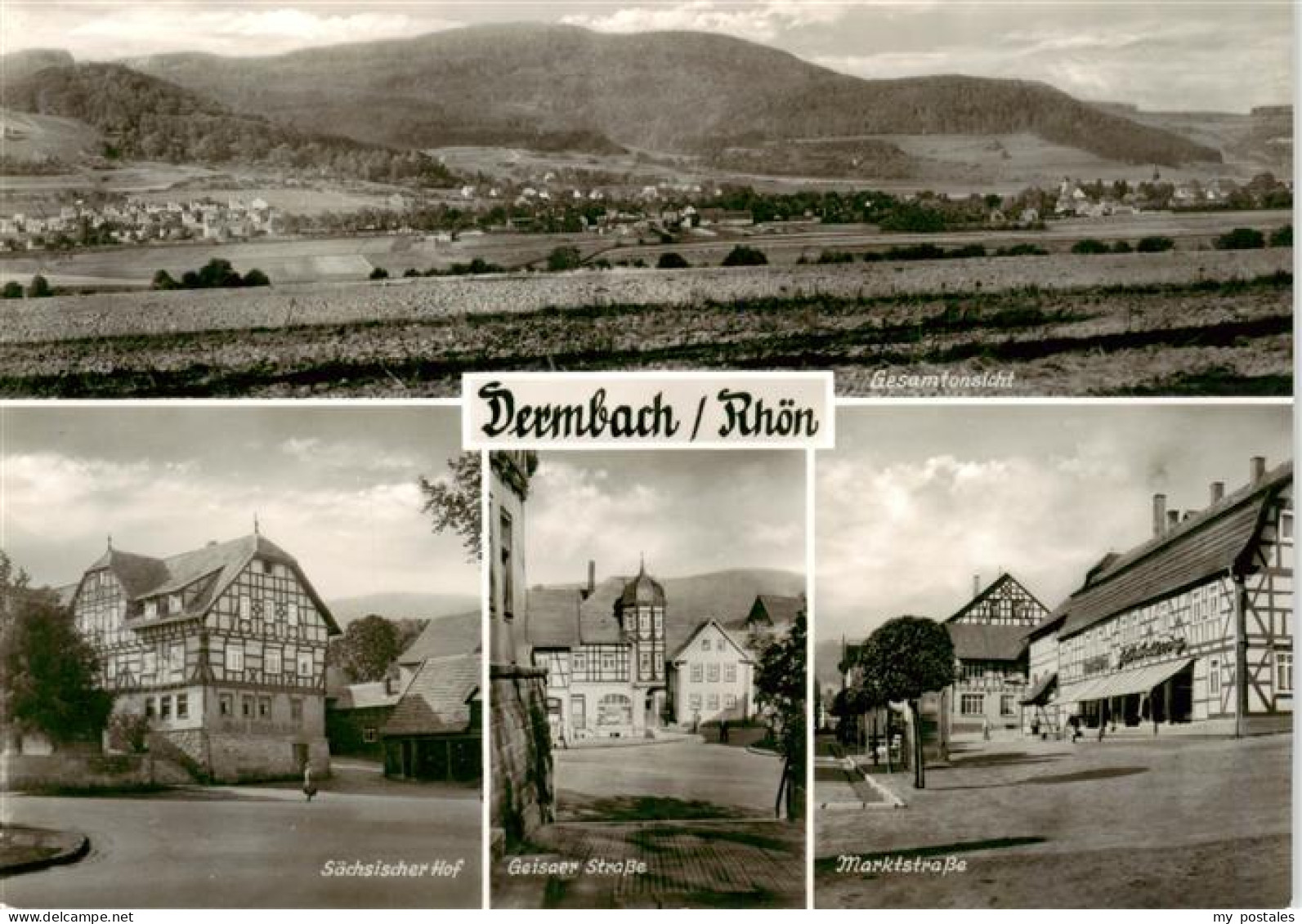 73888033 Dermbach Thueringen Rhoen Panorama Saechsischer Hof Geisaer Strasse Mar - Autres & Non Classés