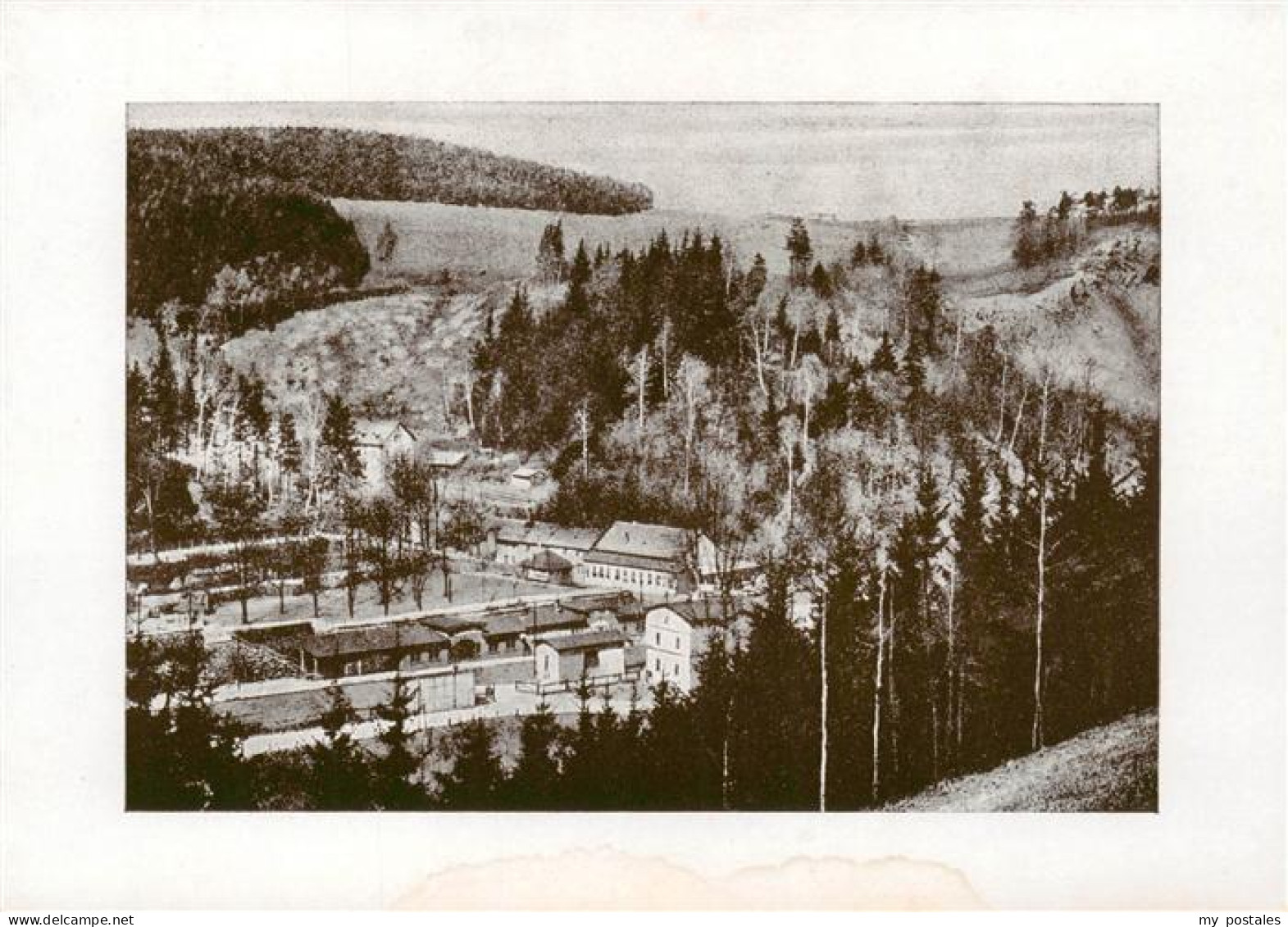 73888024 Rentzschmuehle Vogtland Thueringen Blick Auf Bahnhof Und Lochhaus Rentz - Autres & Non Classés